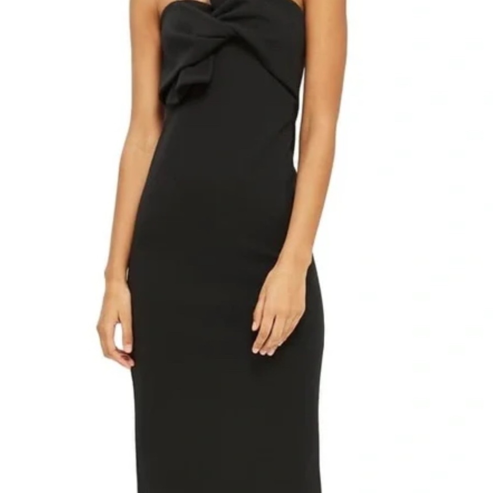 Topshop Black Strapless Dress